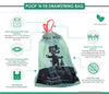 Biodegradable Drawstring Closure Dog Poop Bag - 15 Bags/Roll
